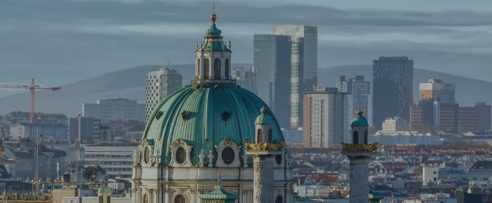 Vienna cityscape, host city of the AIJA Annual Congress